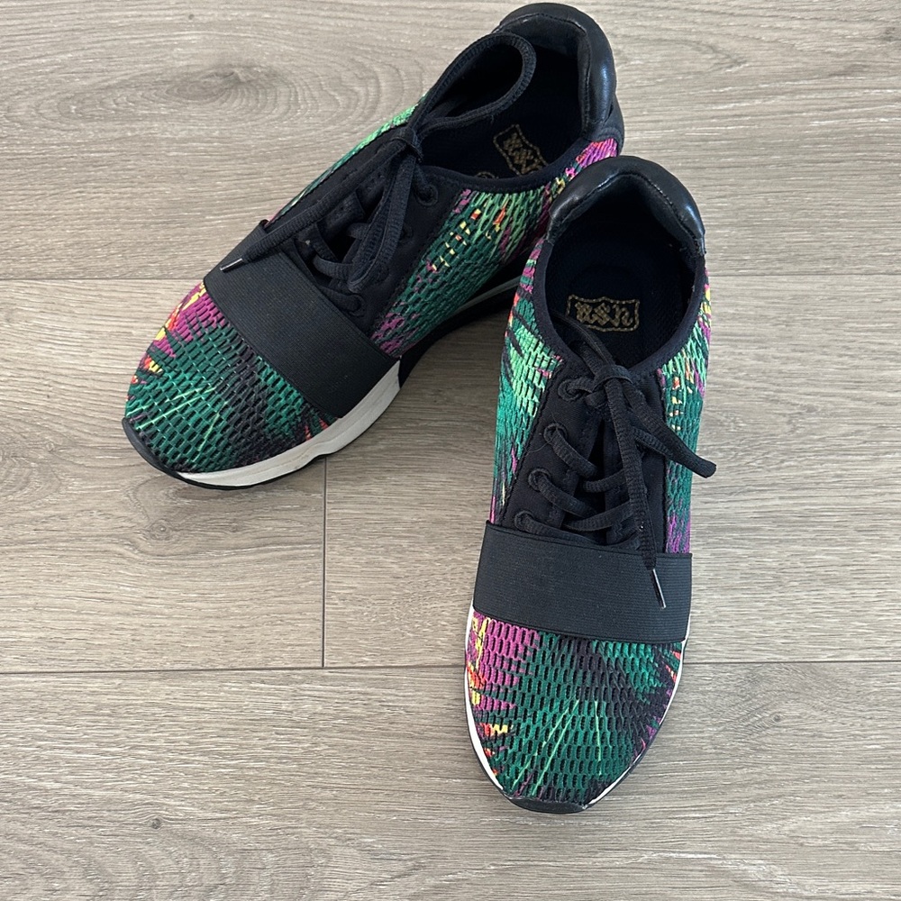 ASH Colorful Mesh platform Sneakers. Size 37. Like new. Air-cushioned heels.